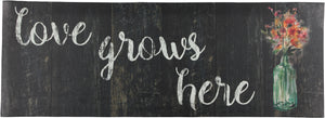 20"x55" Oversized Cushioned Anti-Fatigue Kitchen Runner Mat (Love Grows Here) - J&V Textiles