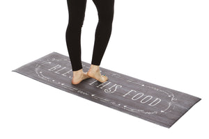 20"x55" Oversized Cushioned Anti-Fatigue Kitchen Runner Mat (Bless This Food) - J&V Textiles