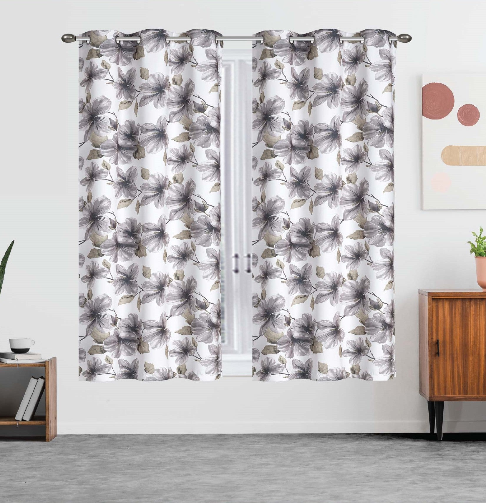 Margaret Joseph Floral Grommet Blackout Curtain Panels (Set of 2)