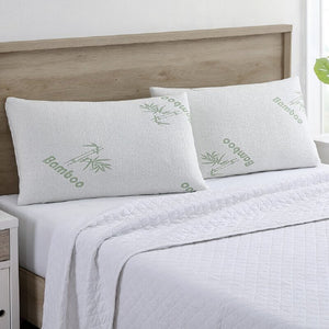 Bamboo Memory Foam Pillows (1- or 2-Pack) - J&V Textiles