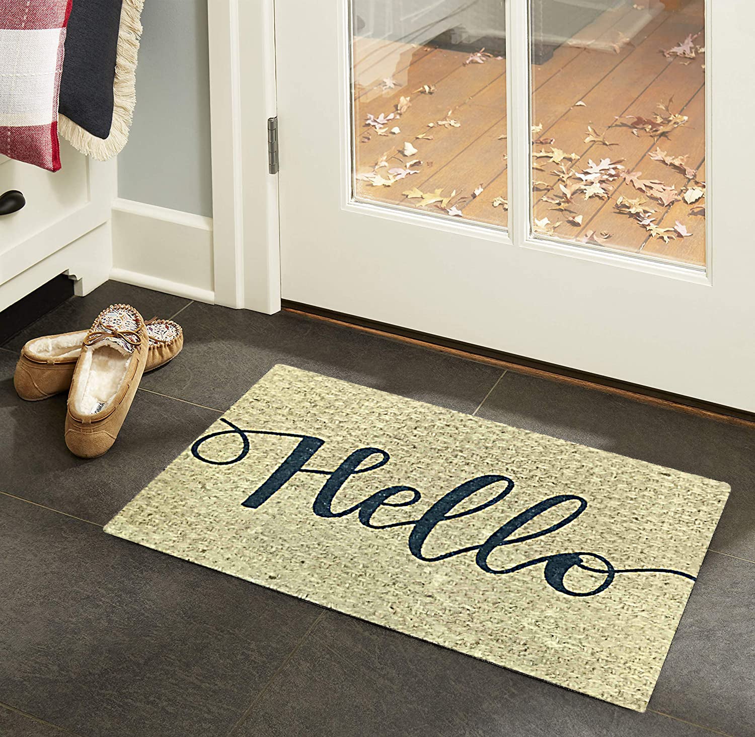 ''Hello'' Outdoor Coir Doormat 18" x 30"