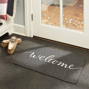 ''Welcome'' Outdoor Rubber Doormat 18" x 30"